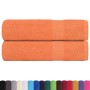Toallas de baño 2 uds naranja 100x150 cm 360 gsm 100% algodón de , Toallas - Ref: Foro24-136908, Precio: 30,53 €, Descuento: %