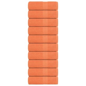 Toallas de visita 10 uds naranja 30x50cm 360gsm 100% algodón de , Toallas - Ref: Foro24-136901, Precio: 21,54 €, Descuento: %