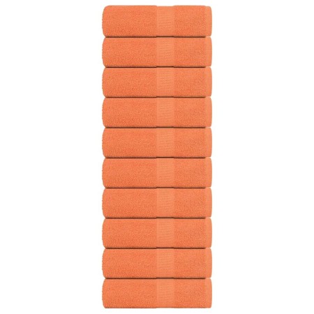 Toallas de visita 10 uds naranja 30x50cm 360gsm 100% algodón de , Toallas - Ref: Foro24-136901, Precio: 21,54 €, Descuento: %