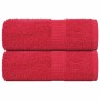 Toallas 2 uds 100% algodón rojo 30x30 cm 360 gsm de , Toallas - Ref: Foro24-136920, Precio: 11,06 €, Descuento: %