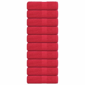 Toallas 10 uds 100% algodón rojo 30x30 cm 360 gsm de , Toallas - Ref: Foro24-136922, Precio: 20,69 €, Descuento: %
