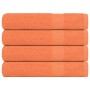 Toallas 4 uds 100% algodón naranja 100x200 cm 600 gsm de , Toallas - Ref: Foro24-136915, Precio: 58,35 €, Descuento: %