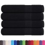 Toallas de sauna 4 uds 100% algodón negro 80x200 cm 360 gsm de , Toallas - Ref: Foro24-136960, Precio: 54,97 €, Descuento: %
