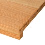 Peldaños de escalera 2 uds madera maciza roble marrón claro de , Alfombrillas para escalones - Ref: Foro24-3283793, Precio: 1...
