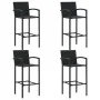 Conjunto de bar para jardín 5 piezas ratán sintético negro de vidaXL, Conjuntos de jardín - Ref: Foro24-3064772, Precio: 320,...