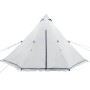 Tienda familiar tipi 6 personas tela opaca impermeable blanca de , Tiendas de campaña - Ref: Foro24-4009448, Precio: 356,35 €...