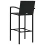 Conjunto de bar para jardín 5 piezas ratán sintético negro de vidaXL, Conjuntos de jardín - Ref: Foro24-3064772, Precio: 320,...