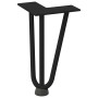 Patas de mesa tipo horquilla 4 uds acero macizo negro 20 cm de , Patas para mesas - Ref: Foro24-4012432, Precio: 39,19 €, Des...