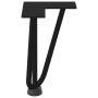 Patas de mesa tipo horquilla 4 uds acero macizo negro 20 cm de , Patas para mesas - Ref: Foro24-4012432, Precio: 39,19 €, Des...