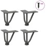 Patas de mesa tipo horquilla 4 uds acero macizo antracita 10 cm de , Patas para mesas - Ref: Foro24-4012430, Precio: 29,38 €,...