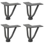 Patas de mesa tipo horquilla 4 uds acero macizo antracita 10 cm de , Patas para mesas - Ref: Foro24-4012430, Precio: 29,38 €,...