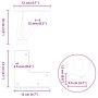 Patas de mesa tipo horquilla 4 uds acero macizo antracita 10 cm de , Patas para mesas - Ref: Foro24-4012430, Precio: 29,38 €,...