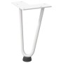 Patas de mesa tipo horquilla 4 uds acero macizo blanco 20 cm de , Patas para mesas - Ref: Foro24-4012413, Precio: 31,70 €, De...