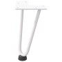 Patas de mesa tipo horquilla 4 uds acero macizo blanco 20 cm de , Patas para mesas - Ref: Foro24-4012413, Precio: 31,70 €, De...