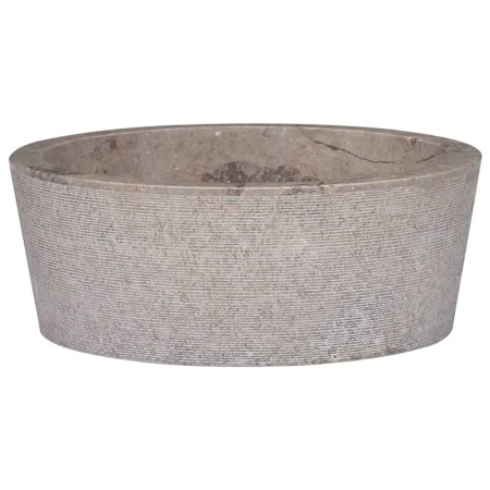 Lavabo gris mármol Ø40x15 cm de vidaXL, Lavabos - Ref: Foro24-149179, Precio: 136,09 €, Descuento: %