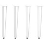 Patas de mesa tipo horquilla 4 uds acero macizo blanco 72 cm de , Patas para mesas - Ref: Foro24-4012445, Precio: 80,47 €, De...