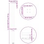 Patas para mesa de centro 4 uds acero antracita 72-74 cm de , Patas para mesas - Ref: Foro24-4012458, Precio: 62,69 €, Descue...