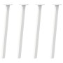 Patas para mesa de centro 4 uds acero blanco 72 cm de , Patas para mesas - Ref: Foro24-4012493, Precio: 58,62 €, Descuento: %