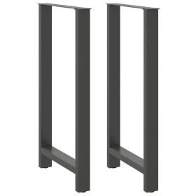 Patas de mesa de centro acero antracita 2 uds 60x(110-111) cm de , Patas para mesas - Ref: Foro24-4013358, Precio: 123,98 €, ...
