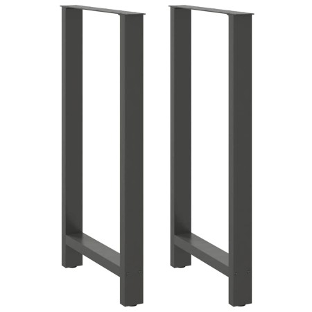 Patas de mesa de centro acero antracita 2 uds 60x(110-111) cm de , Patas para mesas - Ref: Foro24-4013358, Precio: 123,98 €, ...