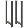 Patas de mesa de centro acero antracita 2 uds 60x(110-111) cm de , Patas para mesas - Ref: Foro24-4013358, Precio: 123,98 €, ...