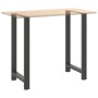 Patas de mesa de centro acero antracita 2 uds 60x(110-111) cm de , Patas para mesas - Ref: Foro24-4013358, Precio: 123,98 €, ...