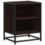 Mesita de noche madera ingeniería roble marrón 40x31x50cm metal de , Mesitas de noche - Ref: Foro24-848707, Precio: 36,70 €, ...