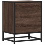 Mesita de noche madera ingeniería roble marrón 40x31x50cm metal de , Mesitas de noche - Ref: Foro24-848707, Precio: 36,70 €, ...