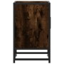 Mesita noche madera ingeniería roble ahumado 40x31x50cm metal de , Mesitas de noche - Ref: Foro24-848713, Precio: 36,92 €, De...