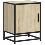 Mesita de noche madera ingeniería roble sonoma 40x31x50cm metal de , Mesitas de noche - Ref: Foro24-848711, Precio: 36,46 €, ...