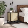 Mesita de noche madera ingeniería roble sonoma 40x31x50cm metal de , Mesitas de noche - Ref: Foro24-848711, Precio: 36,46 €, ...