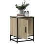 Mesita de noche madera ingeniería roble sonoma 40x31x50cm metal de , Mesitas de noche - Ref: Foro24-848711, Precio: 36,46 €, ...