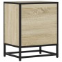 Mesita de noche madera ingeniería roble sonoma 40x31x50cm metal de , Mesitas de noche - Ref: Foro24-848711, Precio: 36,46 €, ...