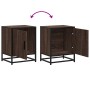 Mesitas noche 2 uds madera ingeniería marrón roble 40x31x50 cm de , Mesitas de noche - Ref: Foro24-848718, Precio: 66,51 €, D...