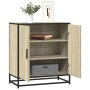 Aparador madera ingeniería y metal roble Sonoma 68x35x76 cm de , Aparadores - Ref: Foro24-848965, Precio: 77,16 €, Descuento: %