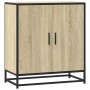 Aparador madera ingeniería y metal roble Sonoma 68x35x76 cm de , Aparadores - Ref: Foro24-848965, Precio: 77,16 €, Descuento: %