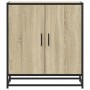Aparador madera ingeniería y metal roble Sonoma 68x35x76 cm de , Aparadores - Ref: Foro24-848965, Precio: 77,16 €, Descuento: %