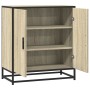 Aparador madera ingeniería y metal roble Sonoma 68x35x76 cm de , Aparadores - Ref: Foro24-848965, Precio: 77,16 €, Descuento: %