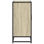 Aparador madera ingeniería y metal roble Sonoma 68x35x76 cm de , Aparadores - Ref: Foro24-848965, Precio: 77,16 €, Descuento: %