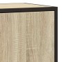 Aparador madera ingeniería y metal roble Sonoma 68x35x76 cm de , Aparadores - Ref: Foro24-848965, Precio: 77,16 €, Descuento: %
