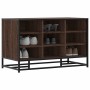Banco zapatero madera de ingeniería marrón roble 84x40x53,5 cm de , Bancos para recibidores y almacenamiento - Ref: Foro24-84...