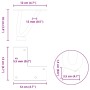 Patas mesa tipo horquilla 4uds acero macizo acero natural 10cm de , Patas para mesas - Ref: Foro24-4012411, Precio: 27,10 €, ...