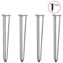 Patas mesa tipo horquilla 4 uds acero macizo acero natural 72cm de , Patas para mesas - Ref: Foro24-4012447, Precio: 67,06 €,...