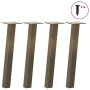 Patas para mesa de centro 4 uds acero acero natural 30 cm de , Patas para mesas - Ref: Foro24-4012487, Precio: 36,54 €, Descu...