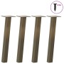 Patas para mesa de centro 4 uds acero acero natural 42 cm de , Patas para mesas - Ref: Foro24-4012491, Precio: 45,87 €, Descu...