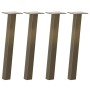 Patas para mesa de centro 4 uds acero acero natural 42 cm de , Patas para mesas - Ref: Foro24-4012491, Precio: 45,87 €, Descu...