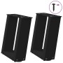 Patas de mesa de centro forma U 2uds acero negro 30x(30-31) cm de , Patas para mesas - Ref: Foro24-4012736, Precio: 55,82 €, ...