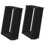 Patas de mesa de centro forma U 2uds acero negro 30x(30-31) cm de , Patas para mesas - Ref: Foro24-4012736, Precio: 55,82 €, ...