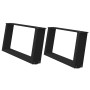 Patas de mesa de centro forma U 2uds acero negro 60x(30-31) cm de , Patas para mesas - Ref: Foro24-4012748, Precio: 69,35 €, ...