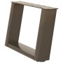 Patas de mesa centro forma U 2uds acero natural 40x(30-31) cm de , Patas para mesas - Ref: Foro24-4012743, Precio: 59,57 €, D...
